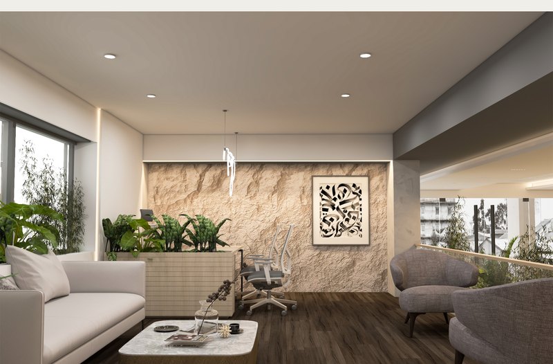 Al-Eman lounge and information area